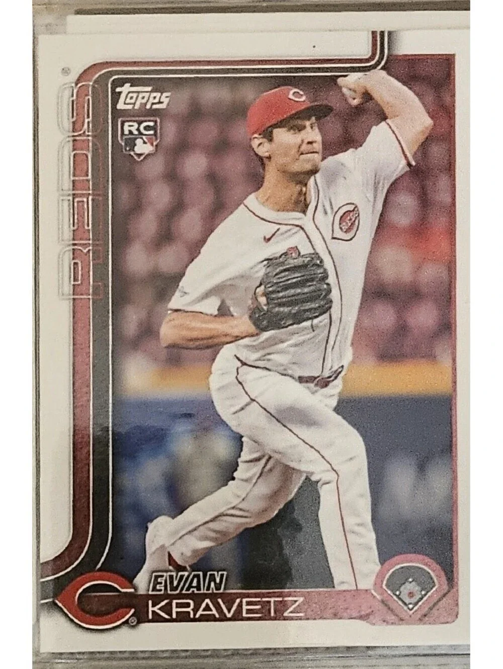 2025 Topps Update #US280 Evan Kravetz Cincinnati Reds RC Baseball Rookie Card